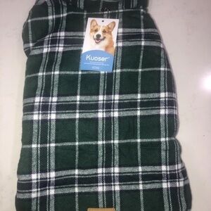 Kuoser Tartan Dog Coat in Green